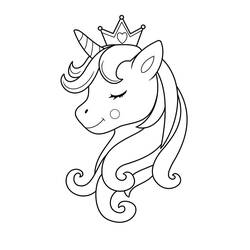 Dibujo Unicornio (Personajes) #171303 para imprimir y colorear