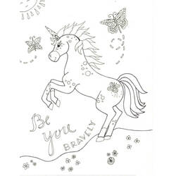 Dibujo Unicornio (Personajes) #171316 para imprimir y colorear
