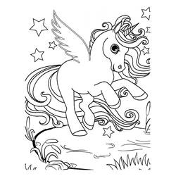 Dibujo Unicornio (Personajes) #171323 para imprimir y colorear