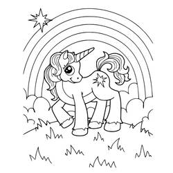 Dibujo Unicornio (Personajes) #171325 para imprimir y colorear