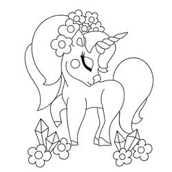 Dibujo Unicornio (Personajes) #171331 para imprimir y colorear
