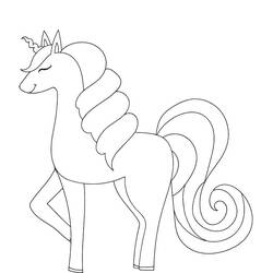 Dibujo Unicornio (Personajes) #171347 para imprimir y colorear