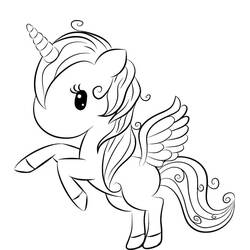Dibujo Unicornio (Personajes) #171355 para imprimir y colorear