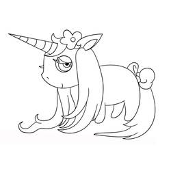Dibujo Unicornio (Personajes) #171387 para imprimir y colorear