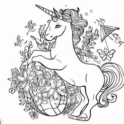Dibujo Unicornio (Personajes) #181799 para imprimir y colorear