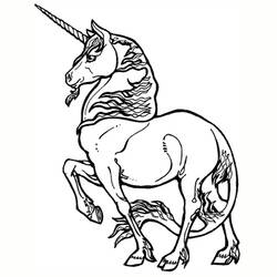 Dibujo para colorear: Unicornio (Personajes) #19436 - Dibujos para Colorear e Imprimir Gratis