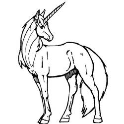 Dibujo para colorear: Unicornio (Personajes) #19440 - Dibujos para Colorear e Imprimir Gratis