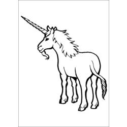 Dibujo para colorear: Unicornio (Personajes) #19461 - Dibujos para Colorear e Imprimir Gratis