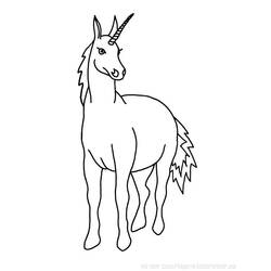 Dibujo para colorear: Unicornio (Personajes) #19492 - Dibujos para Colorear e Imprimir Gratis