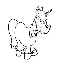 Dibujo para colorear: Unicornio (Personajes) #19508 - Dibujos para Colorear e Imprimir Gratis