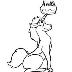 Dibujo para colorear: Unicornio (Personajes) #19511 - Dibujos para Colorear e Imprimir Gratis