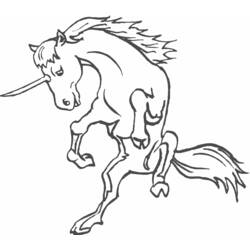 Dibujo para colorear: Unicornio (Personajes) #19513 - Dibujos para Colorear e Imprimir Gratis