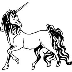 Dibujo para colorear: Unicornio (Personajes) #19535 - Dibujos para Colorear e Imprimir Gratis