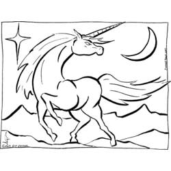 Dibujo para colorear: Unicornio (Personajes) #19543 - Dibujos para Colorear e Imprimir Gratis