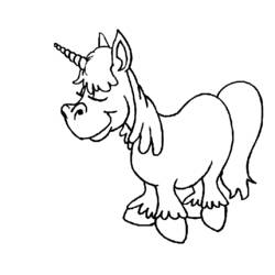 Dibujo para colorear: Unicornio (Personajes) #19598 - Dibujos para Colorear e Imprimir Gratis