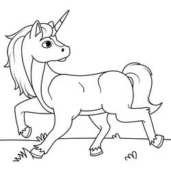 Dibujo Unicornio Kawaii (Personajes) #209332 para imprimir y colorear