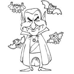 Dibujo Vampiro (Personajes) #196130 para imprimir y colorear