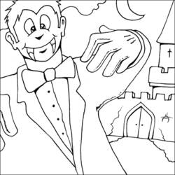 Dibujo para colorear: Vampiro (Personajes) #85916 - Dibujos para Colorear e Imprimir Gratis
