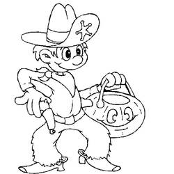 Dibujo Vaquero (Personajes) #213531 para imprimir y colorear