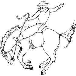 Dibujo Vaquero (Personajes) #213534 para imprimir y colorear