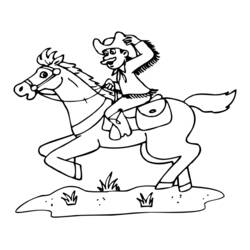 Dibujo Vaquero (Personajes) #91425 para imprimir y colorear