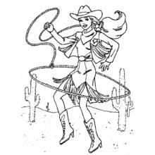 Dibujo Vaquero (Personajes) #91433 para imprimir y colorear