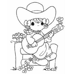 Dibujo Vaquero (Personajes) #91451 para imprimir y colorear