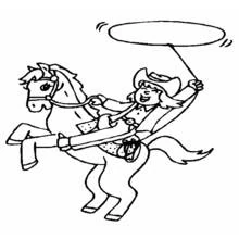 Dibujo Vaquero (Personajes) #91453 para imprimir y colorear