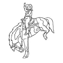 Dibujo Vaquero (Personajes) #91455 para imprimir y colorear