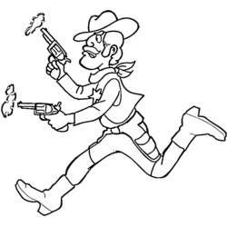 Dibujo Vaquero (Personajes) #91459 para imprimir y colorear