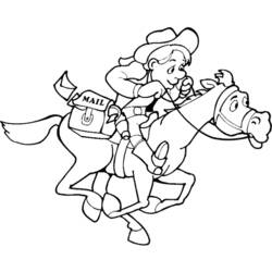 Dibujo Vaquero (Personajes) #91497 para imprimir y colorear