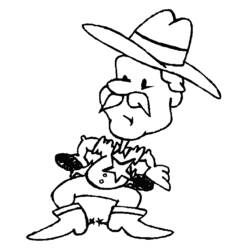 Dibujo Vaquero (Personajes) #91503 para imprimir y colorear
