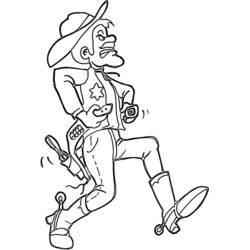 Dibujo Vaquero (Personajes) #91529 para imprimir y colorear