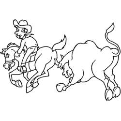 Dibujo Vaquero (Personajes) #91534 para imprimir y colorear