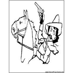 Dibujo Vaquero (Personajes) #91579 para imprimir y colorear