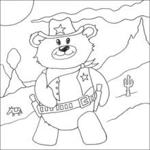 Dibujo Vaquero (Personajes) #91581 para imprimir y colorear