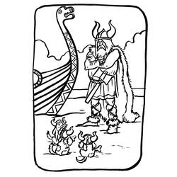 Dibujo para colorear: Vikingo (Personajes) #149354 - Dibujos para colorear
