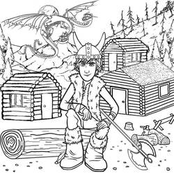 Dibujo para colorear: Vikingo (Personajes) #149379 - Dibujos para colorear