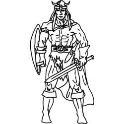 Dibujo para colorear: Vikingo (Personajes) #149386 - Dibujos para colorear