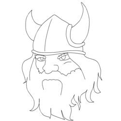 Dibujo para colorear: Vikingo (Personajes) #149387 - Dibujos para Colorear y Pintar