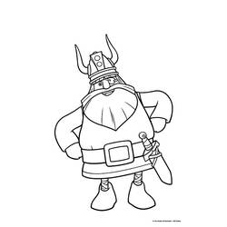 Dibujo para colorear: Vikingo (Personajes) #149422 - Dibujos para colorear