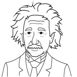 Dibujo para colorear: Albert Einstein (Personas Famosas) #190732 - Dibujos para Colorear e Imprimir Gratis