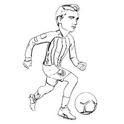 Dibujos para colorear: Antoine Griezmann - Dibujos para Colorear e Imprimir Gratis