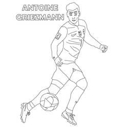 Dibujo para colorear: Antoine Griezmann (Personas Famosas) #188422 - Dibujos para Colorear e Imprimir Gratis