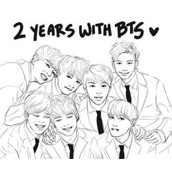 Dibujo para colorear: BTS (Personas Famosas) #202341 - Dibujos para Colorear e Imprimir Gratis
