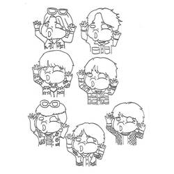 Dibujo para colorear: BTS (Personas Famosas) #202344 - Dibujos para Colorear e Imprimir Gratis