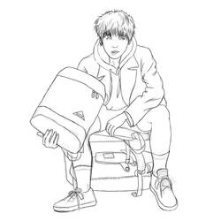 Dibujo para colorear: BTS (Personas Famosas) #202346 - Dibujos para Colorear e Imprimir Gratis