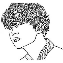 Dibujo para colorear: BTS (Personas Famosas) #202350 - Dibujos para Colorear e Imprimir Gratis