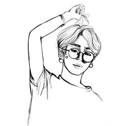 Dibujo para colorear: BTS (Personas Famosas) #202353 - Dibujos para Colorear e Imprimir Gratis