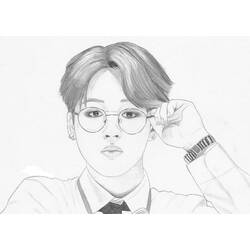 Dibujo para colorear: BTS (Personas Famosas) #202357 - Dibujos para Colorear e Imprimir Gratis